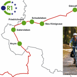 Europaradweg R1 durch den Salzlandkreis